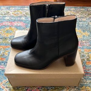 Madewell Greer Boot in black leather